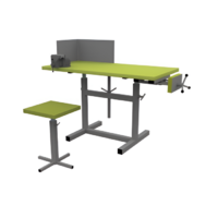 Верстак ученический комбинированный с тисками и струбциной, с защитным экраном и табуретом - fgospostavki.ru - Ейск