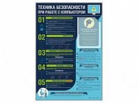 Стенд-уголок "Техника безопасности при работе на компьютере в общеобразовательных учреждениях" - fgospostavki.ru - Ейск