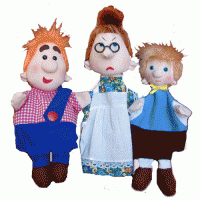 Набор перчаточных кукол "Карлсон, который живет на крыше" - fgospostavki.ru - Ейск