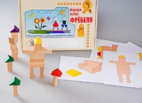 Игровой набор Фребеля "Конструктор деревянный без соединений-3" (Серия "Эксперимент") - fgospostavki.ru - Ейск