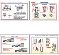 Плакаты ПРОФТЕХ "Виды резьбы" (5 пл, винил, 70х100) - fgospostavki.ru - Ейск