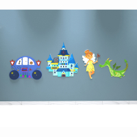 Комплект бизибордов «В сказочном королевстве» 4 в 1 - fgospostavki.ru - Ейск