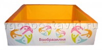 Сухой бассейн "Вообразилия" квадратный с шелкографией - fgospostavki.ru - Ейск