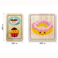 Набор стеновых панелей «Милая еда - Завтрак» - fgospostavki.ru - Ейск