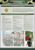Стенд-уголок "Конституция Российской Федерации и Федеральный закон "О воинской обязанности и военной службе" - fgospostavki.ru - Ейск