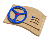 Дидактическая панель с автомобильным рулем - fgospostavki.ru - Ейск