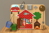 Настенная панель «Загородный домик» - fgospostavki.ru - Ейск