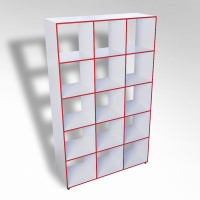 Шкаф открытый многосекционный ТР15 ЛДСП  - fgospostavki.ru - Ейск