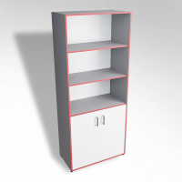 Шкаф широкий открытый с закрытой тумбой ТР2 ЛДСП - fgospostavki.ru - Ейск