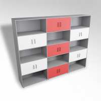 Шкаф встраиваемый закрытый с открытой полкой многосекционный ТР9 ЛДСП  - fgospostavki.ru - Ейск