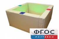 Сухой бассейн интерактивный с кнопками-переключателями (150х150х66 сантиметров) - fgospostavki.ru - Ейск