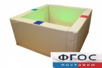 Сухой бассейн интерактивный с кнопками-переключателями (217х217х66 сантиметров) - fgospostavki.ru - Ейск