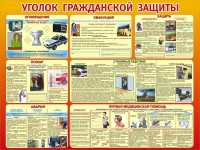 Стенд "Уголок гражданской защиты" - fgospostavki.ru - Ейск