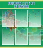 Стенд "Подготовка к ЕГЭ и ОГЭ по биологии" Вариант 1 - fgospostavki.ru - Ейск