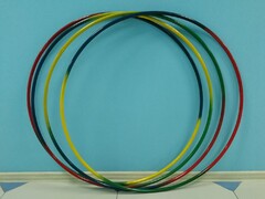 Обруч гимнастический стальной "Радуга" (900 миллиметров, 850 грамм) - fgospostavki.ru - Ейск