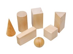 Набор "Тела геометрические" (деревянные) - fgospostavki.ru - Ейск