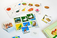 Лото "Иностранный язык" (3 игры, 6 планшетов, 36 карточек, цветные, ламинированные) - fgospostavki.ru - Ейск