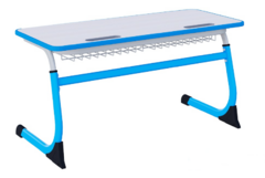 Парта SMARTY двухместная регулируемая по высоте с антивандальной кромкой - fgospostavki.ru - Ейск