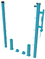 Стойки для большого тенниса с механизмом натяжения со стаканами - fgospostavki.ru - Ейск