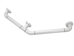 Поручень угловой трехопорный с антибактериальным покрытием (белая) - fgospostavki.ru - Ейск