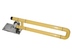 Поручень откидной с антибактериальным покрытием (желтый) - fgospostavki.ru - Ейск