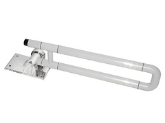 Поручень откидной с антибактериальным покрытием (белый) - fgospostavki.ru - Ейск