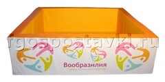 Сухой бассейн "Вообразилия" квадратный с шелкографией - fgospostavki.ru - Ейск