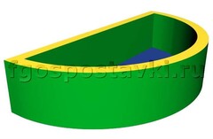 Сухой бассейн полукруглый (без рисунка) - fgospostavki.ru - Ейск