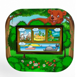 Профессиональный сенсорный настенный логопедический комплекс "Мишка" Logo 2 - fgospostavki.ru - Ейск