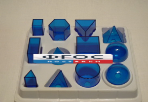 Набор прозрачных геометрических тел разборный (12 предметов) малый - fgospostavki.ru - Ейск