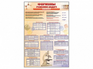 Стенд "Формулы для решения задач по химии" - fgospostavki.ru - Ейск