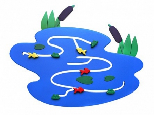 Сенсомоторное декоративно-развивающее панно "Река" - fgospostavki.ru - Ейск