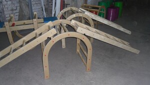 Лестница навесная с зацепами (420*2280 миллиметров, дерево) - fgospostavki.ru - Ейск