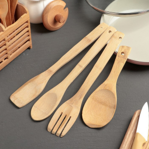 Набор кухонных принадлежностей (дерево) - fgospostavki.ru - Ейск