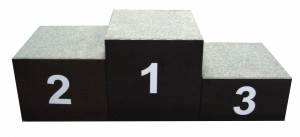 Пьедестал победителей на 3 места (деревянный) - fgospostavki.ru - Ейск