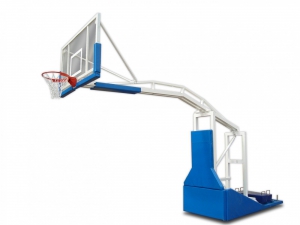 Стойка баскетбольная мобильная складная с выносом 2,25 метра с электроподъемом стрелы (без противовесов) - fgospostavki.ru - Ейск