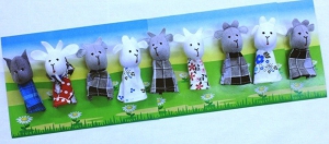 Пальчиковый театр "Волк и семеро козлят" (9 персонажей) - fgospostavki.ru - Ейск