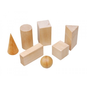 Набор "Тела геометрические" (деревянные) 14штук - fgospostavki.ru - Ейск