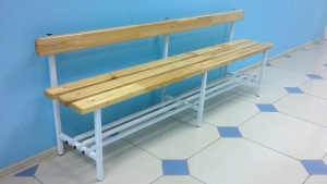 Скамья для раздевалок со спинкой (2,5 метра) - fgospostavki.ru - Ейск