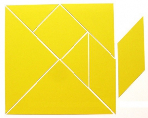 Магнитная головоломка "Танграм" (жёлтый) - fgospostavki.ru - Ейск