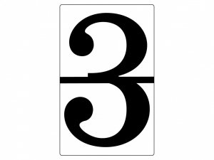 Набор магнитных карточек "Произвольный размер "3" (3 штуки) - fgospostavki.ru - Ейск