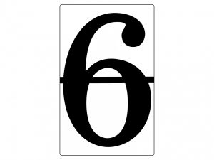 Набор магнитных карточек "Произвольный размер "6" (3 штуки) - fgospostavki.ru - Ейск