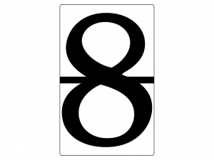 Набор магнитных карточек "Произвольный размер "8" (3 штуки) - fgospostavki.ru - Ейск