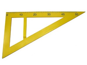 Угольник классный пластмассовый (30 и 60 градусов ) - fgospostavki.ru - Ейск