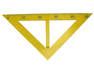 Угольник классный пластмассовый (45 и 45 градусов) - fgospostavki.ru - Ейск