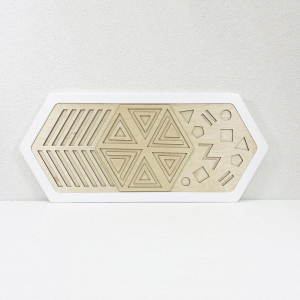 Декоративная тактильная панель - «Рельефные многоугольные формы» - fgospostavki.ru - Ейск