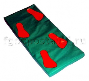 Дорожка массажная в чехле с нашитыми следами (4 следа) - fgospostavki.ru - Ейск