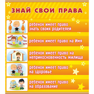 Стенд "Знай свои права" - fgospostavki.ru - Ейск