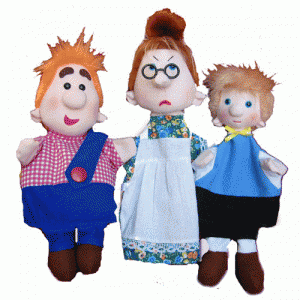 Набор перчаточных кукол "Карлсон, который живет на крыше" - fgospostavki.ru - Ейск