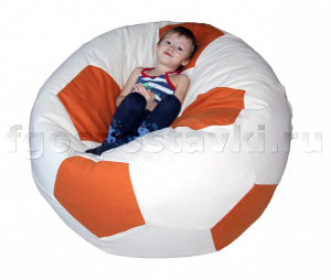 Кресло "Футбольный мяч" с гранулами с чехлом из жаккарда - fgospostavki.ru - Ейск